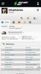 Mobile Screenshot of micamoneo.deviantart.com