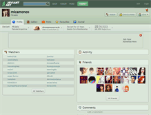 Tablet Screenshot of micamoneo.deviantart.com