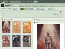 Tablet Screenshot of lucastrati.deviantart.com