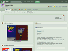 Tablet Screenshot of estela-x-91.deviantart.com