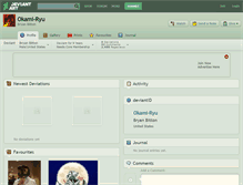 Tablet Screenshot of okami-ryu.deviantart.com
