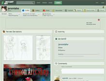 Tablet Screenshot of jeremiahe.deviantart.com