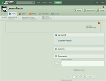 Tablet Screenshot of lemon-panda.deviantart.com
