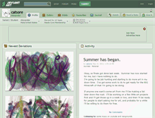 Tablet Screenshot of catsore.deviantart.com