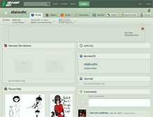 Tablet Screenshot of etalocohc.deviantart.com