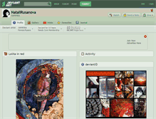 Tablet Screenshot of natalirusanova.deviantart.com