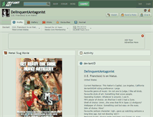 Tablet Screenshot of delinquentantagonist.deviantart.com
