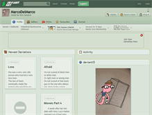 Tablet Screenshot of marcodelmarco.deviantart.com