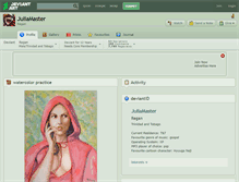 Tablet Screenshot of juliamaster.deviantart.com