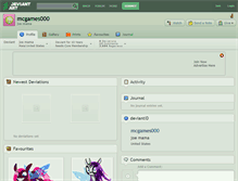 Tablet Screenshot of mcgames000.deviantart.com