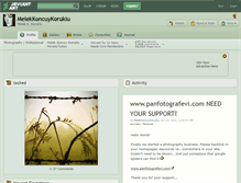 Tablet Screenshot of melekkoncuykoruklu.deviantart.com