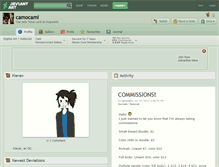 Tablet Screenshot of camocami.deviantart.com