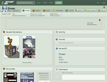 Tablet Screenshot of elvean.deviantart.com
