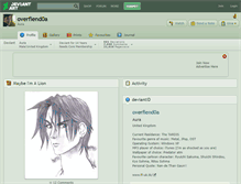 Tablet Screenshot of overfiend0a.deviantart.com