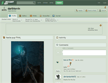 Tablet Screenshot of darthkevin.deviantart.com