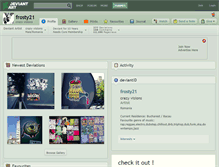 Tablet Screenshot of frosty21.deviantart.com