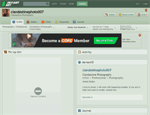 Tablet Screenshot of clandestinephoto007.deviantart.com