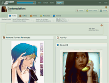 Tablet Screenshot of contemplations.deviantart.com
