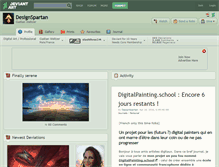 Tablet Screenshot of designspartan.deviantart.com