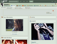 Tablet Screenshot of flyleaf14.deviantart.com