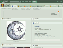 Tablet Screenshot of mykeart.deviantart.com