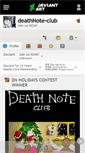 Mobile Screenshot of deathnote-club.deviantart.com