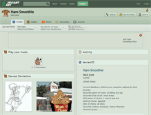 Tablet Screenshot of ham-smoothie.deviantart.com
