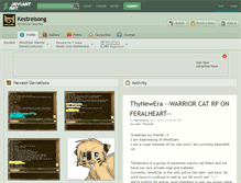 Tablet Screenshot of kestrelsong.deviantart.com