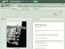 Tablet Screenshot of indiefox.deviantart.com