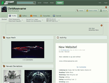 Tablet Screenshot of chrisrosewarne.deviantart.com