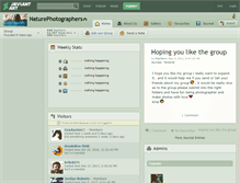 Tablet Screenshot of naturephotographers.deviantart.com