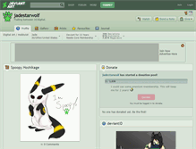 Tablet Screenshot of jadestarwolf.deviantart.com