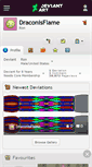 Mobile Screenshot of draconisflame.deviantart.com