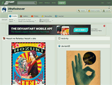 Tablet Screenshot of 0thefoolnever.deviantart.com