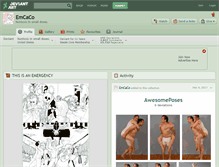 Tablet Screenshot of emcaco.deviantart.com