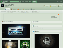 Tablet Screenshot of lueworksgfx.deviantart.com
