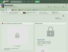 Tablet Screenshot of peachcat93.deviantart.com