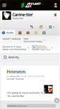 Mobile Screenshot of canine-tier.deviantart.com