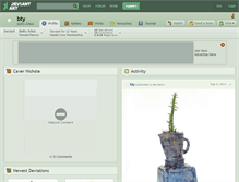 Tablet Screenshot of bty.deviantart.com