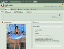 Tablet Screenshot of music-kitten.deviantart.com