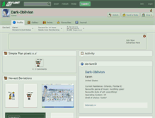 Tablet Screenshot of dark-oblivion.deviantart.com