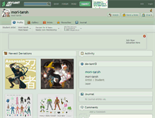 Tablet Screenshot of mori-taroh.deviantart.com