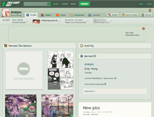 Tablet Screenshot of eveyw.deviantart.com