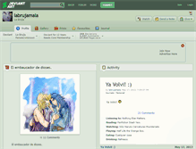 Tablet Screenshot of labrujamala.deviantart.com