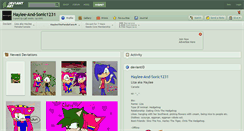 Desktop Screenshot of haylee-and-sonic1231.deviantart.com