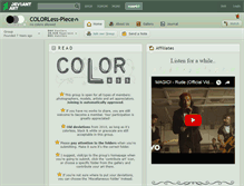 Tablet Screenshot of colorless-piece.deviantart.com