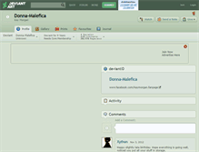 Tablet Screenshot of donna-malefica.deviantart.com