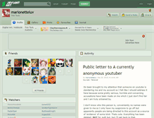 Tablet Screenshot of marionetteluv.deviantart.com
