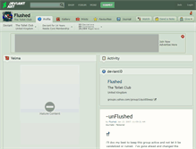 Tablet Screenshot of flushed.deviantart.com