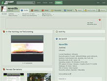 Tablet Screenshot of 4everlife.deviantart.com